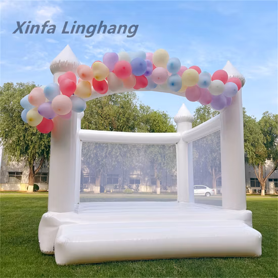 White Bounce House Wedding Castles Jumping House Inflatable White Castle-Chb1319