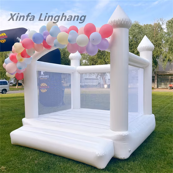 White Bounce House Wedding Castles Jumping House Inflatable White Castle-Chb1319