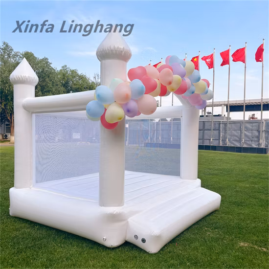 White Bounce House Wedding Castles Jumping House Inflatable White Castle-Chb1319